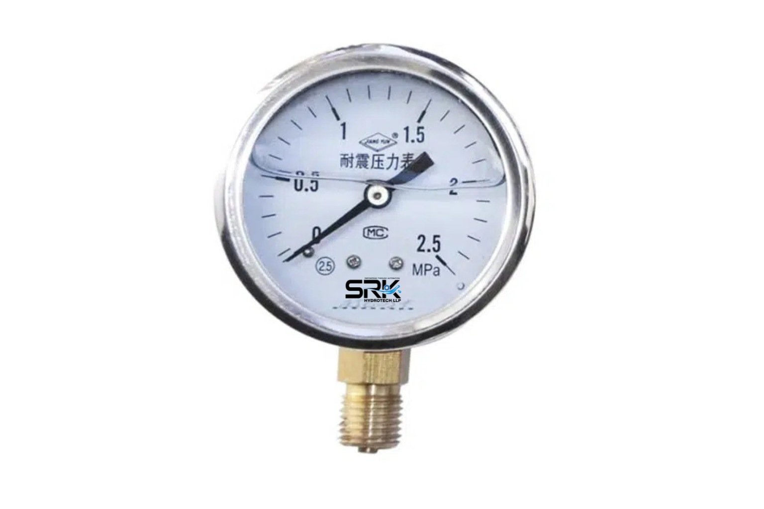 Water Bourdon Tube Pressure Gauge